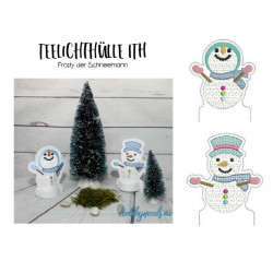ITH Stickdatei - Teelichthülle Frosty